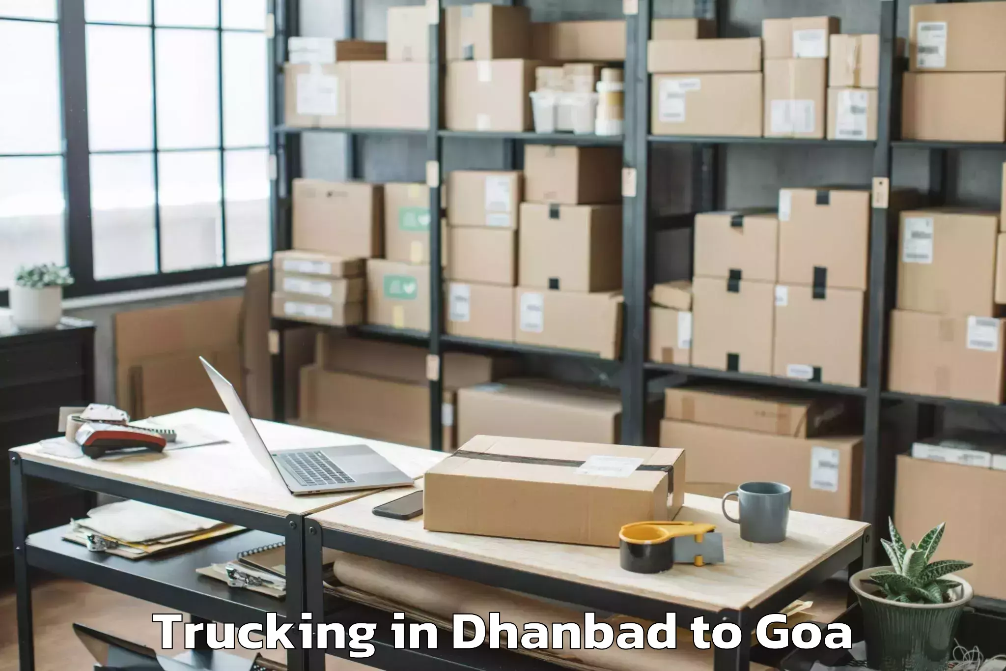 Easy Dhanbad to Taleigao Trucking Booking